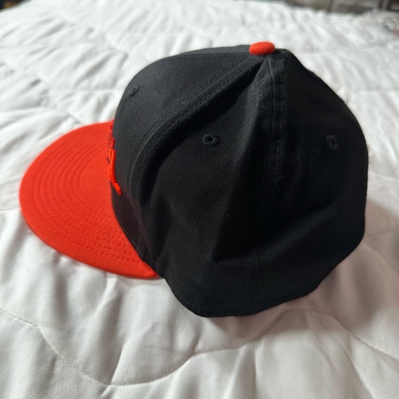 Like New - New Era 9Fifty Hustle Oil Snapback Hat - Orange/Black - Picture 3 of 5